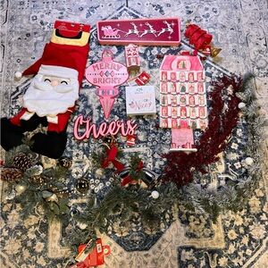 Massive Christmas Decor Set. Everything BRAND NEW WITH TAGS. Pink